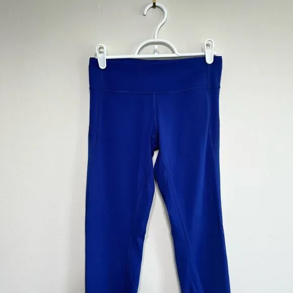 Lululemon Wunder Under Blue Leggings Athletic 4 Women - Picture 2 of 10
